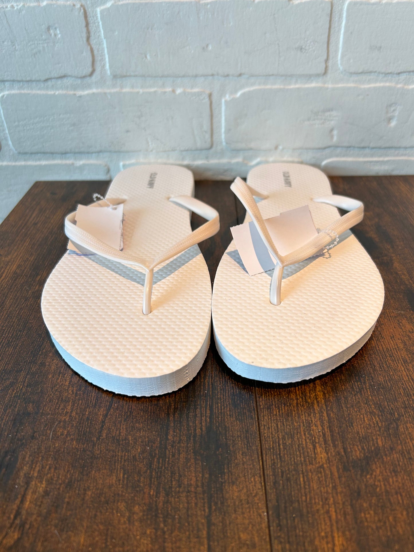 White Sandals Flip Flops H&m, Size 10