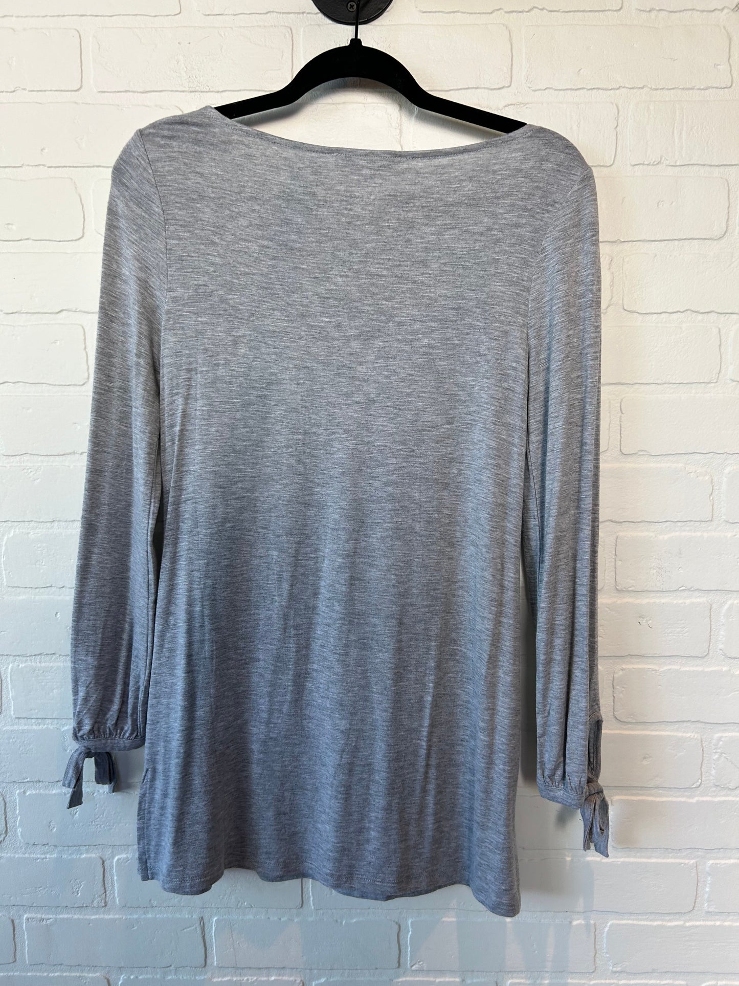 Grey Top Long Sleeve Basic White House Black Market, Size Xxs