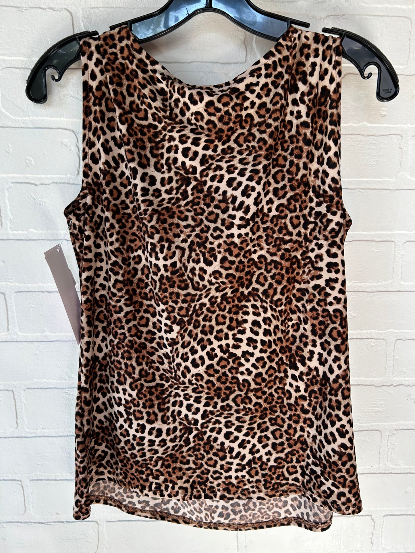 Animal Print Blouse Sleeveless Roz And Ali, Size Xs