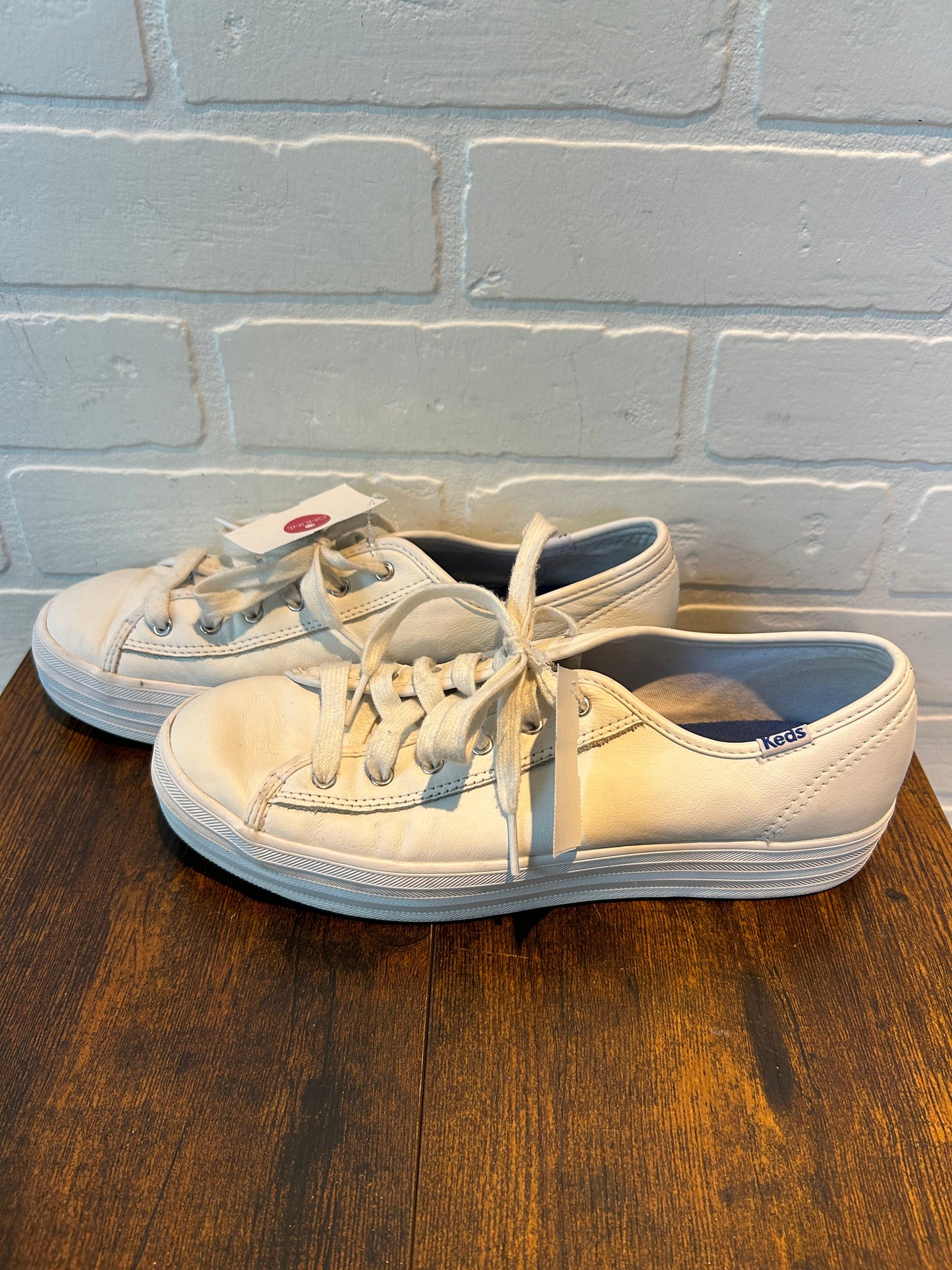 White Shoes Sneakers Keds, Size 9