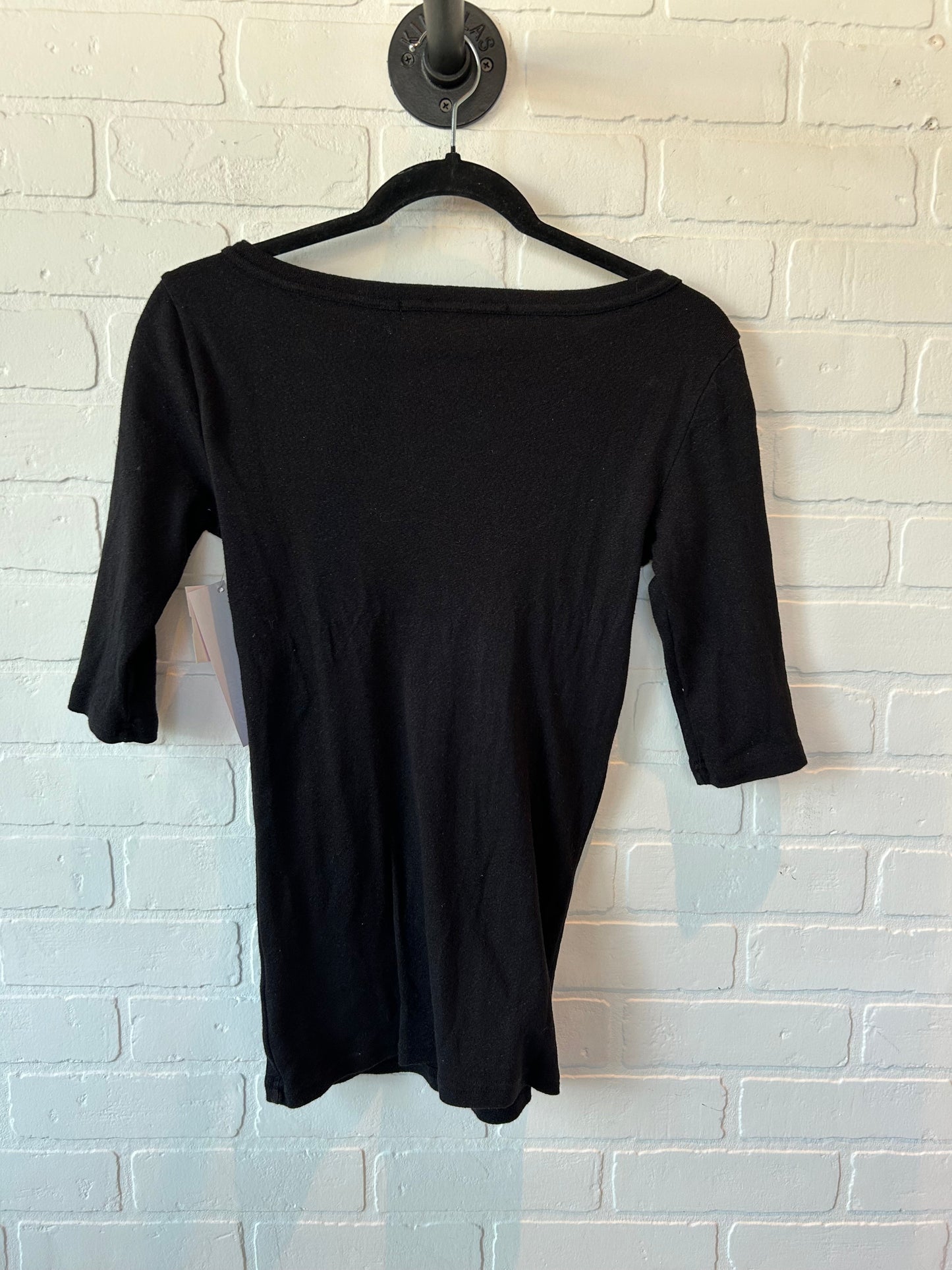 Black Top Long Sleeve Basic Michael Stars, Size Xs