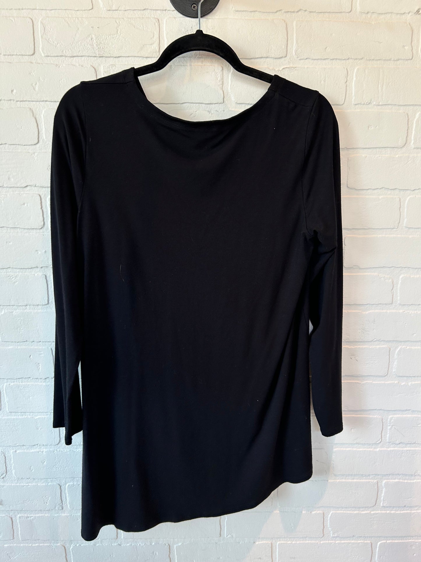 Black Top Long Sleeve Eileen Fisher, Size L