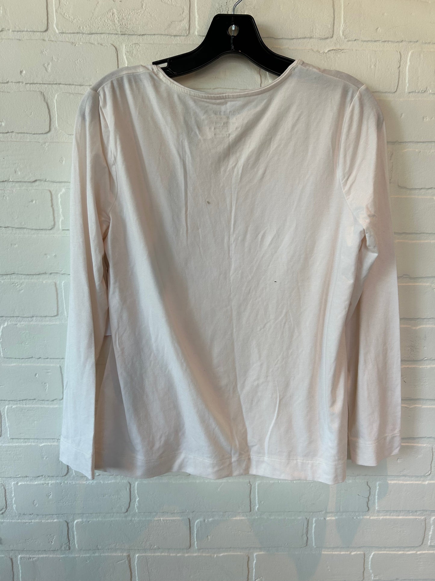 Cream Top Long Sleeve Basic Chicos, Size M