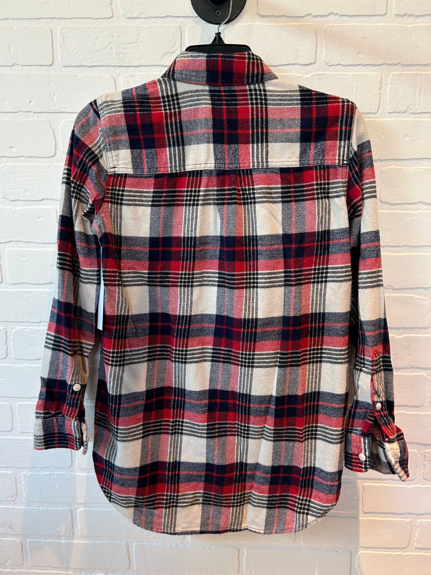 Blue & Red Top Long Sleeve Madewell, Size Xs