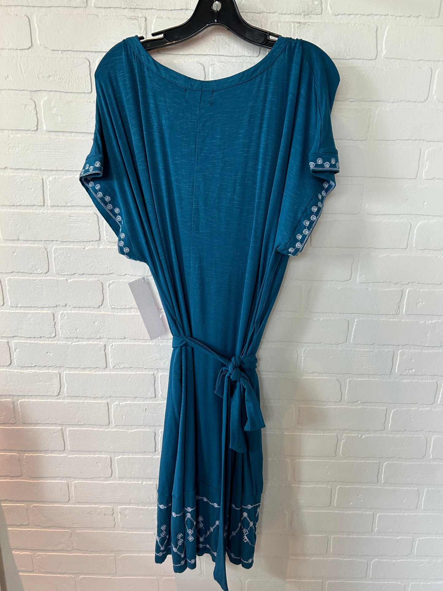 Blue Dress Casual Midi Lane Bryant, Size Xl