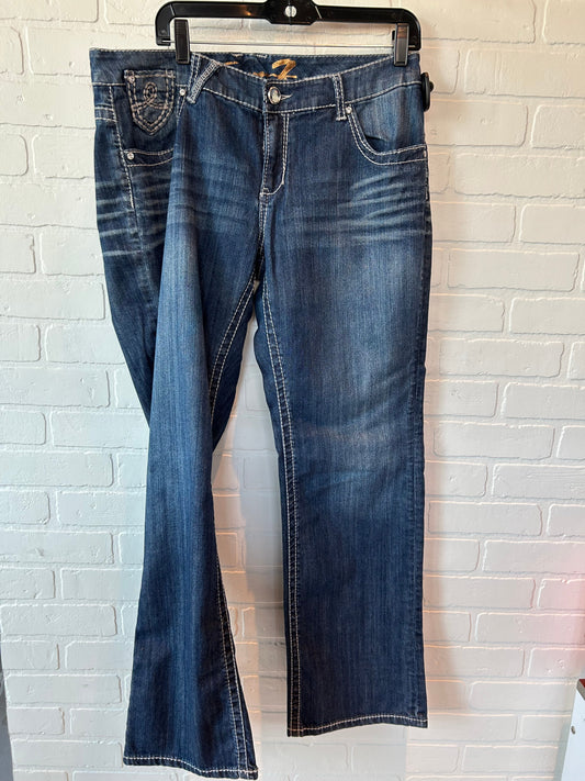 Blue Denim Jeans Boot Cut Seven 7, Size 16