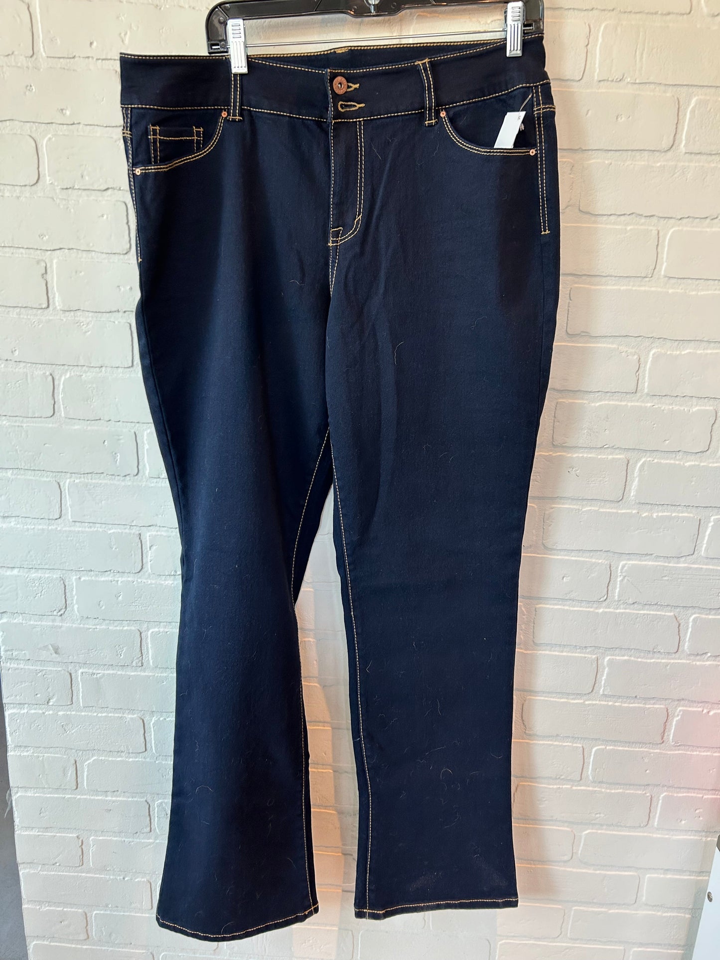 Blue Denim Jeans Boot Cut Style And Company, Size 14