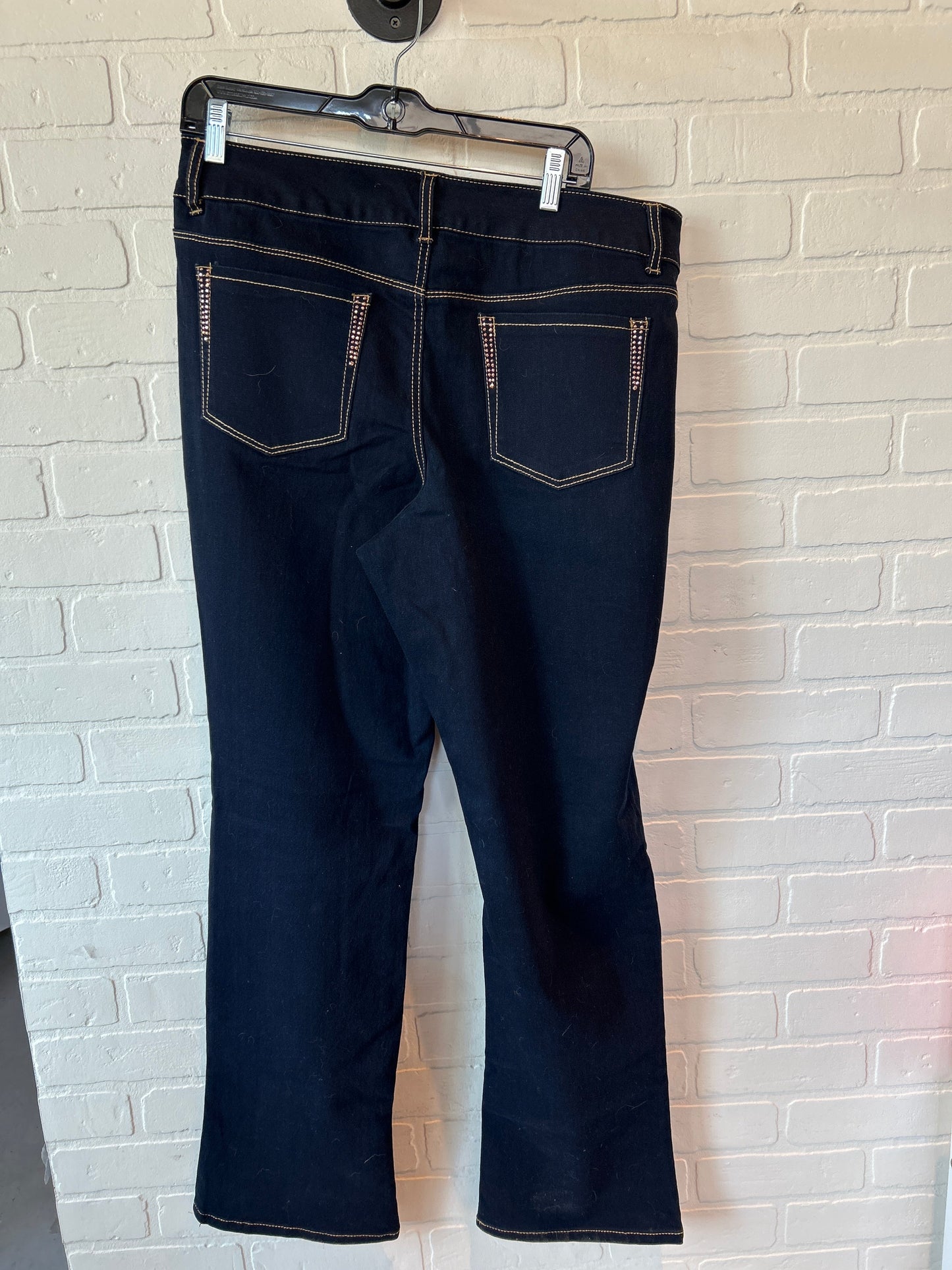 Blue Denim Jeans Boot Cut Style And Company, Size 14