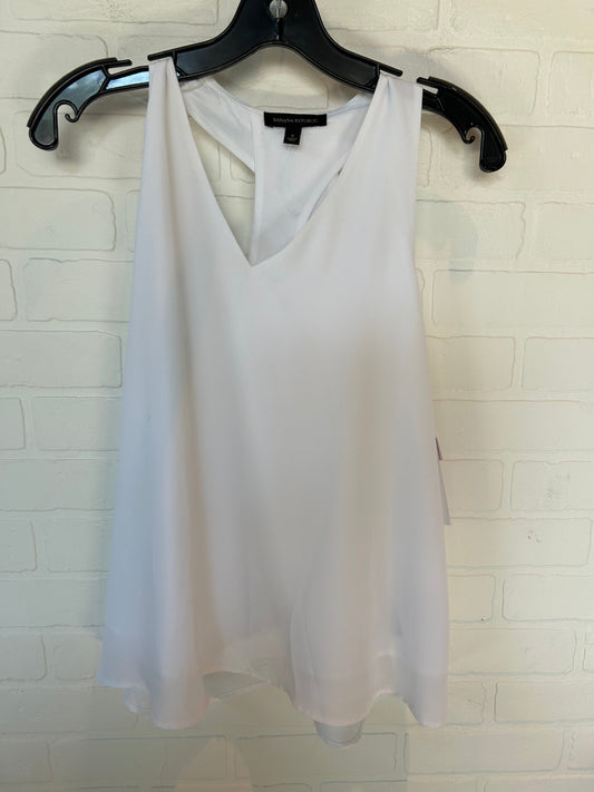 White Top Sleeveless Basic Banana Republic, Size S