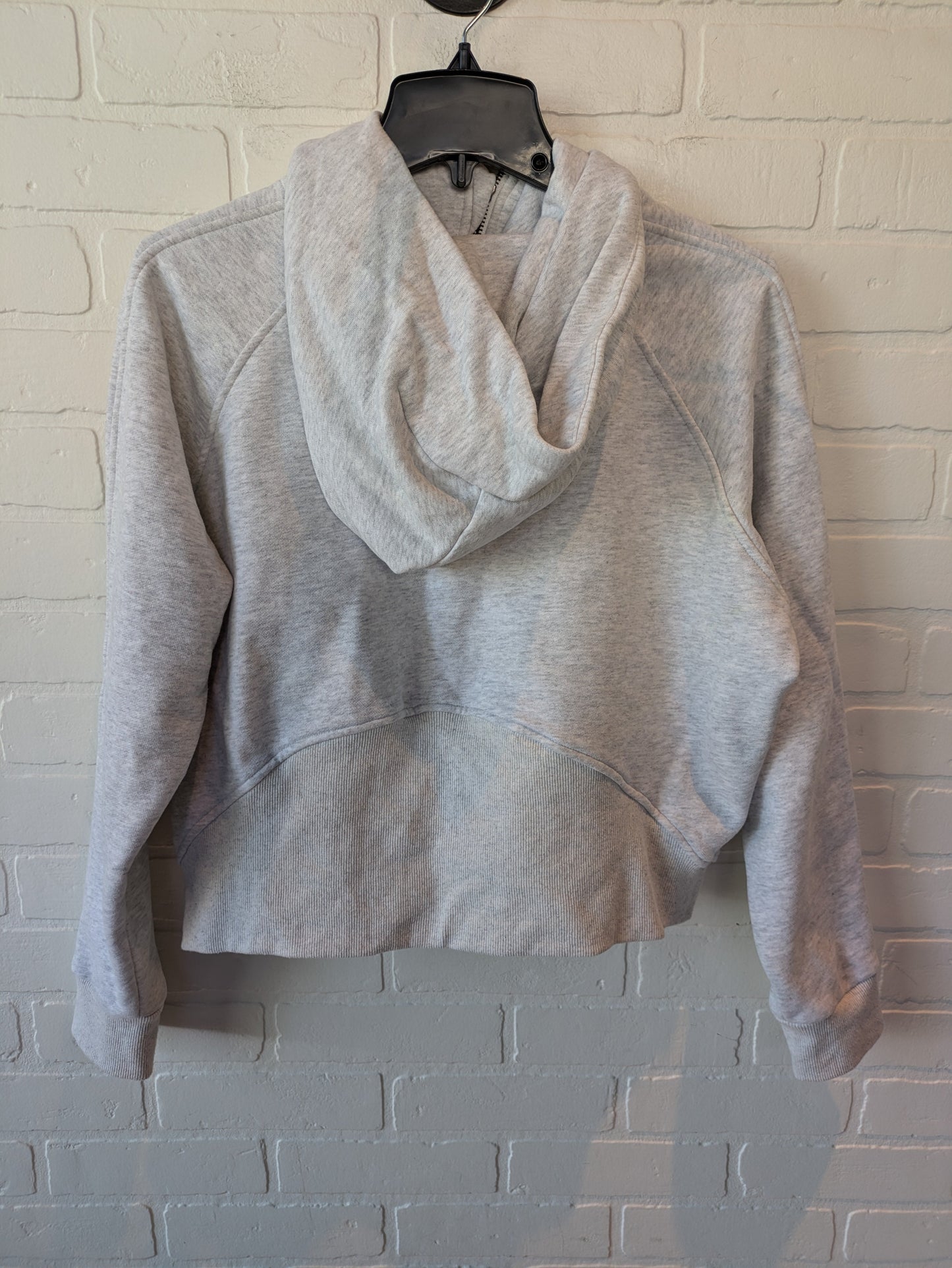 Sweatshirt Hoodie By Pink Lily In Grey, Size: M