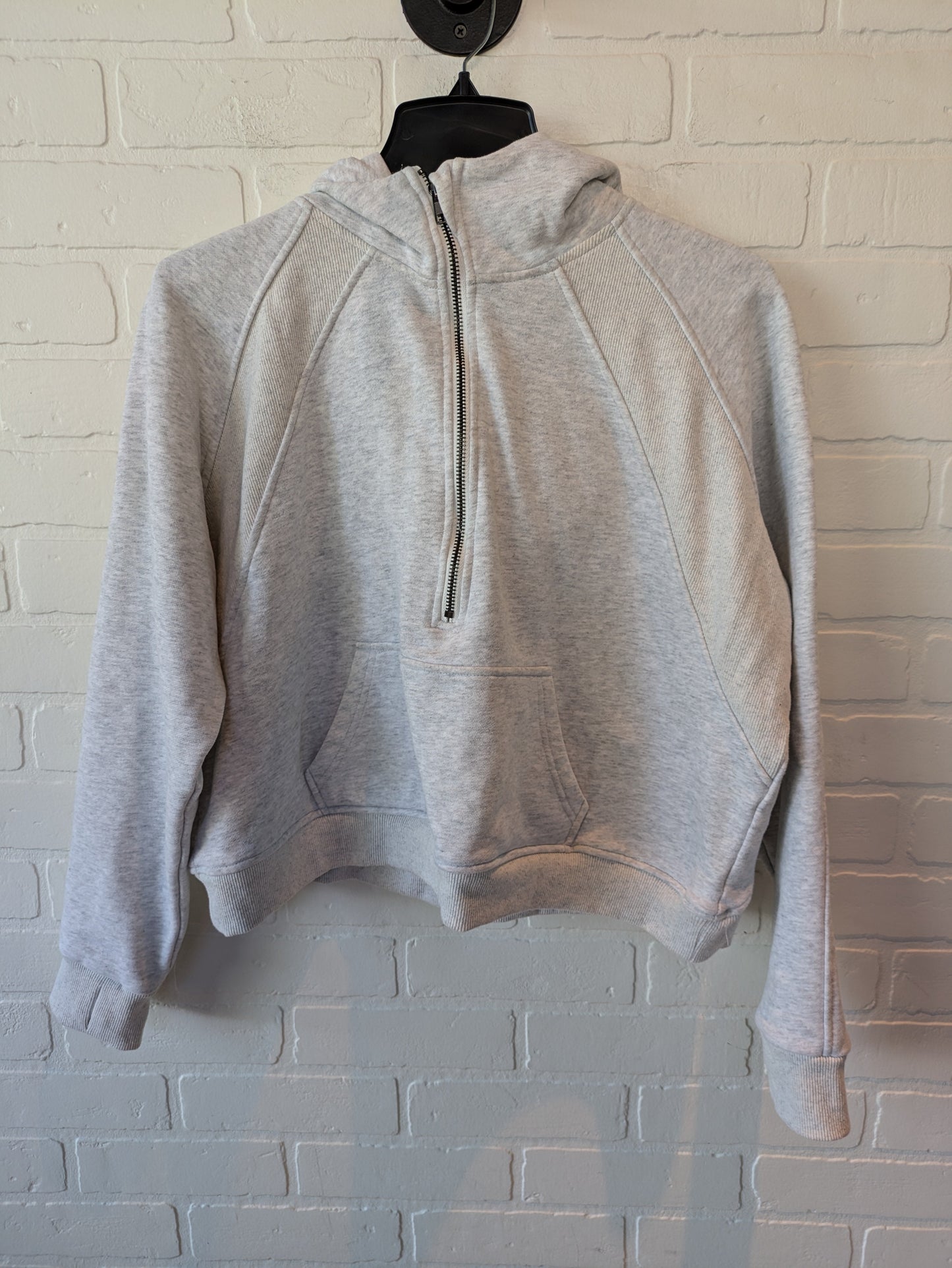 Sweatshirt Hoodie By Pink Lily In Grey, Size: M