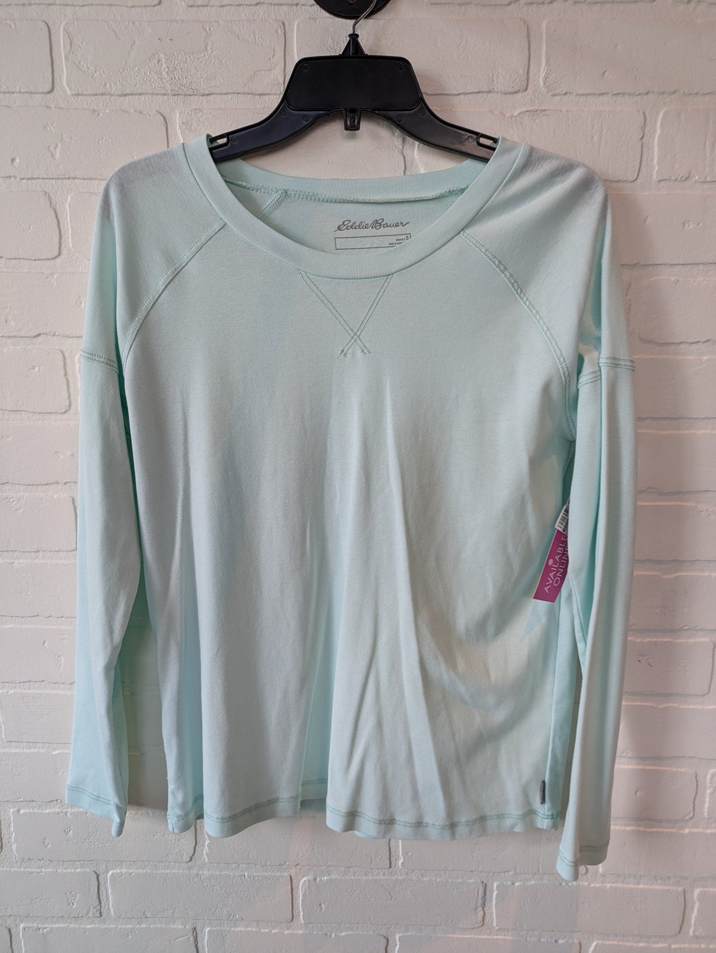 Top Long Sleeve Basic By Eddie Bauer In Green, Size: S