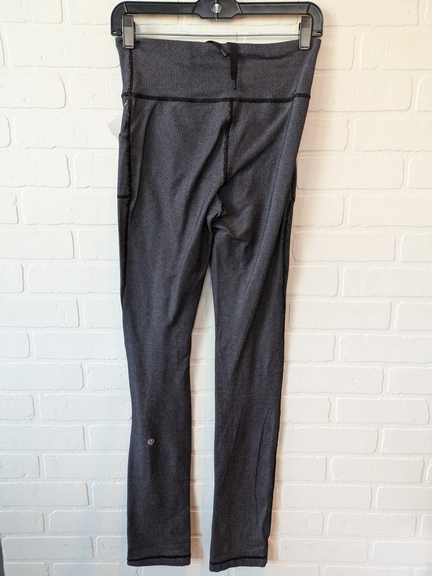 Athletic Pants By Lululemon In Black & White, Size: 4