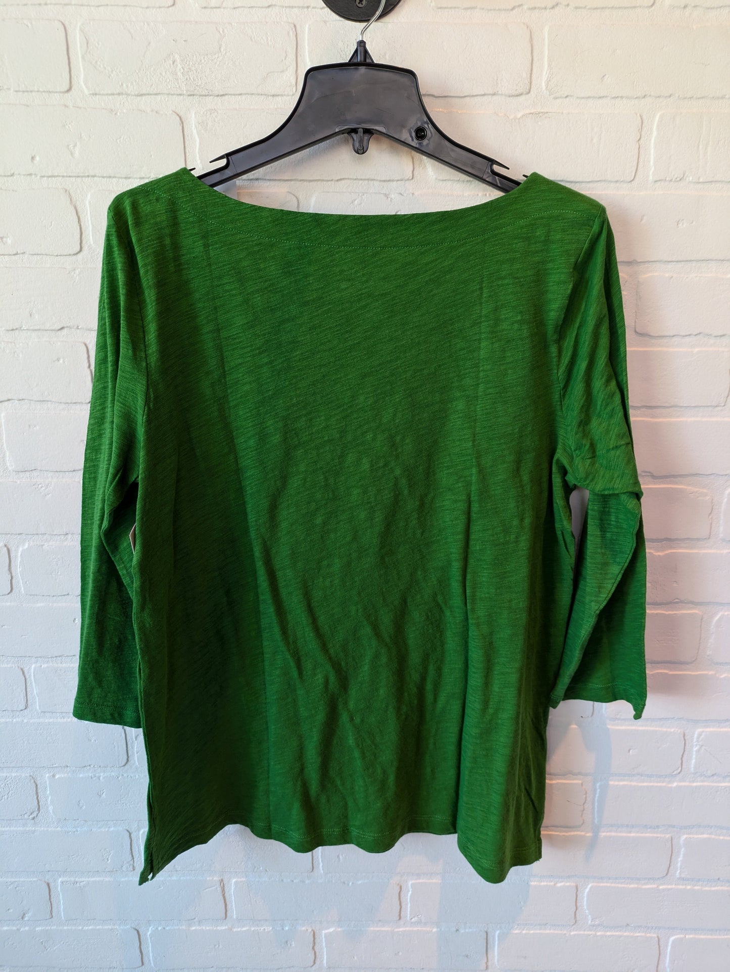 Top Short Sleeve By Loft In Green, Size: L