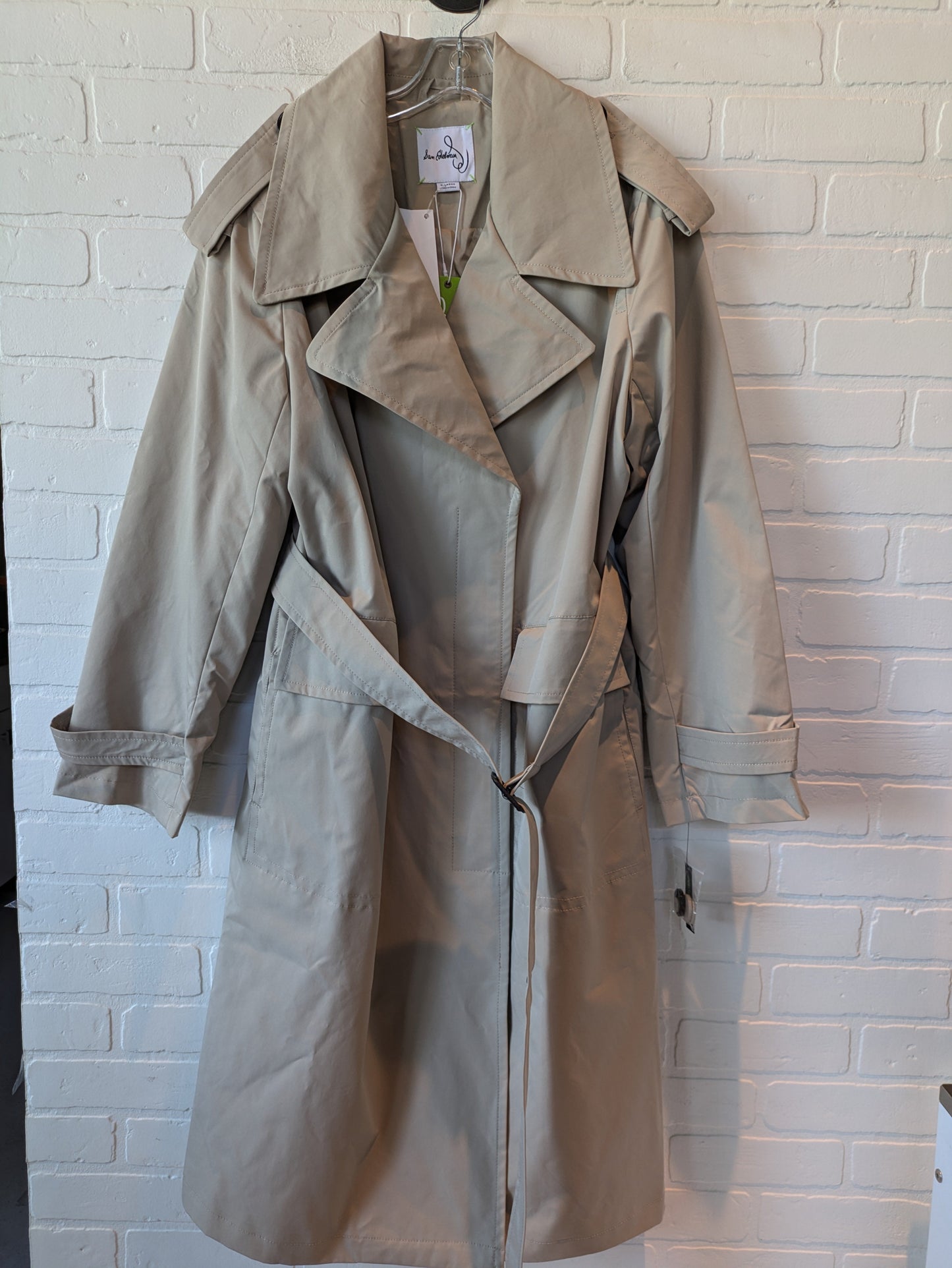 Coat Trench Coat By Sam Edelman In Tan, Size: Xl