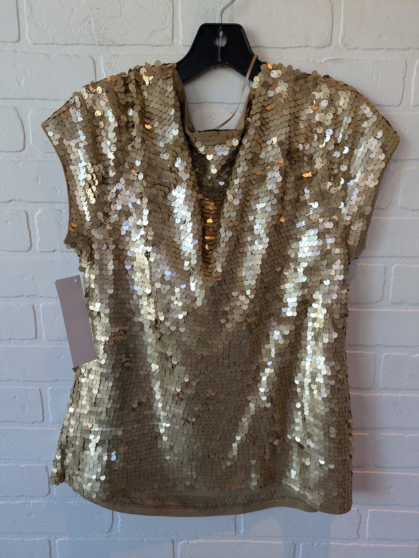 Top Sleeveless By Inc In Gold, Size: L