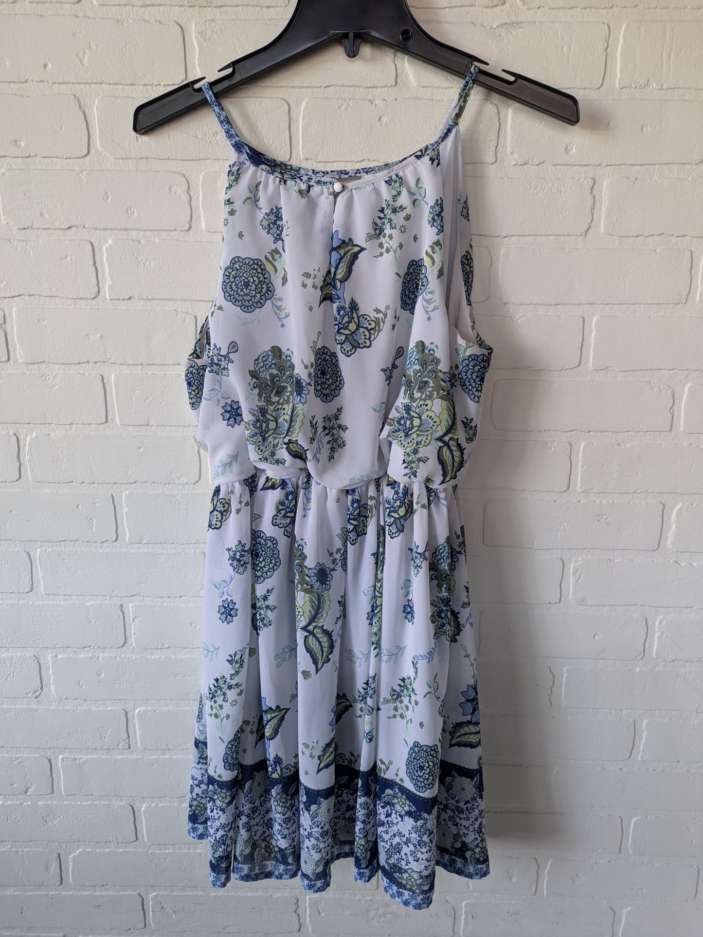 Dress Casual Short By Blue Rain In Blue & White, Size: M