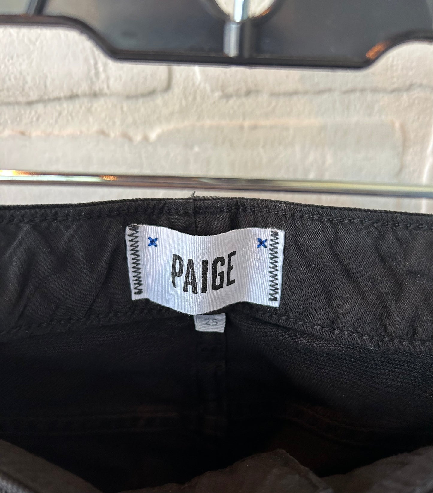 Jeans Skinny By Paige In Black Denim, Size: 2