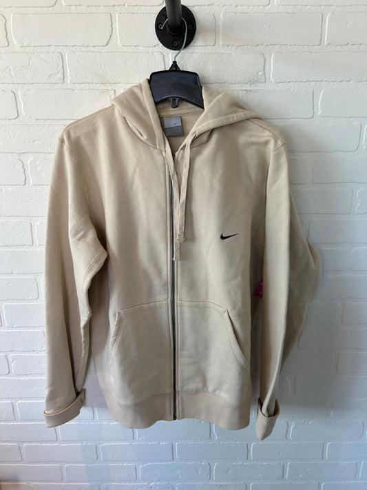 Athletic Sweatshirt Hoodie By Nike In Tan, Size: Xl