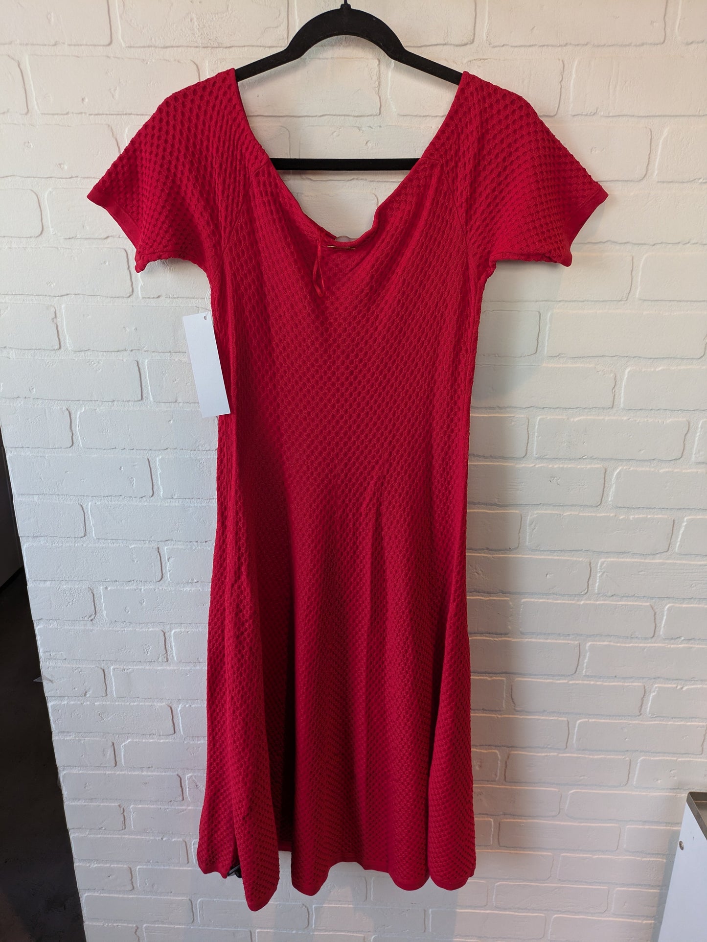 Dress Casual Midi By Michael By Michael Kors In Red, Size: L