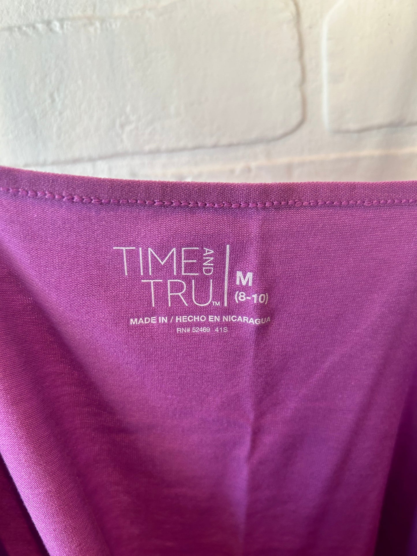 Tank Top By Time And Tru In Purple, Size: M