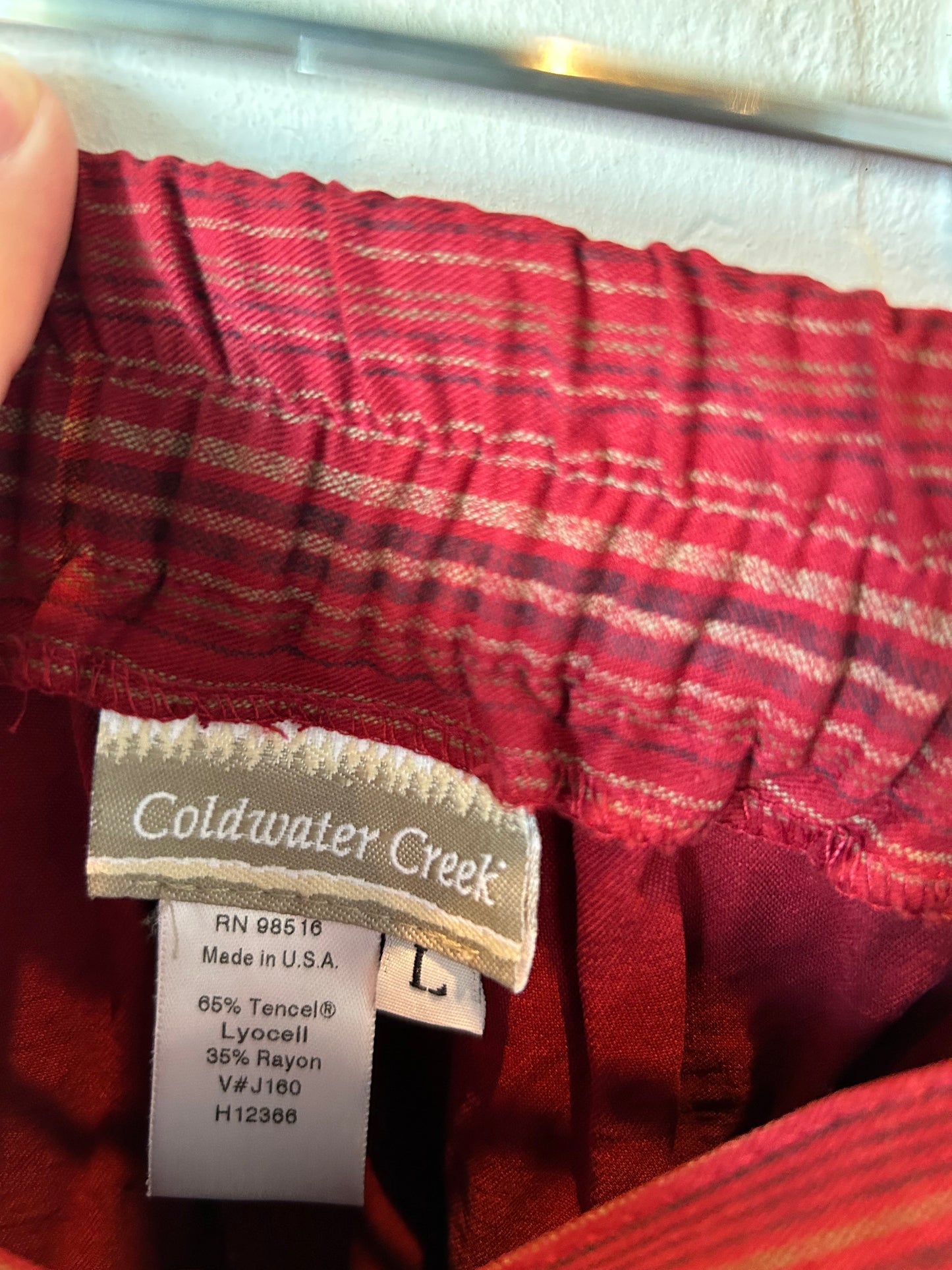 Pants Chinos & Khakis By Coldwater Creek In Red & Tan, Size: 14