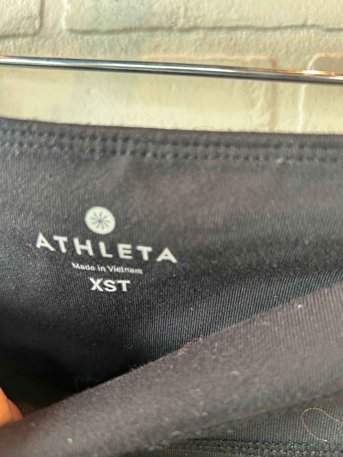 Athletic Leggings By Athleta In Black & Blue, Size: 2