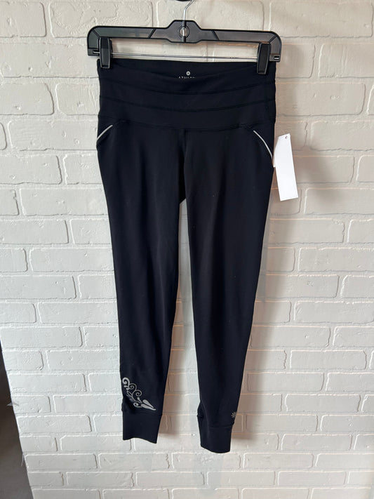 Athletic Leggings By Athleta In Black & Blue, Size: 2