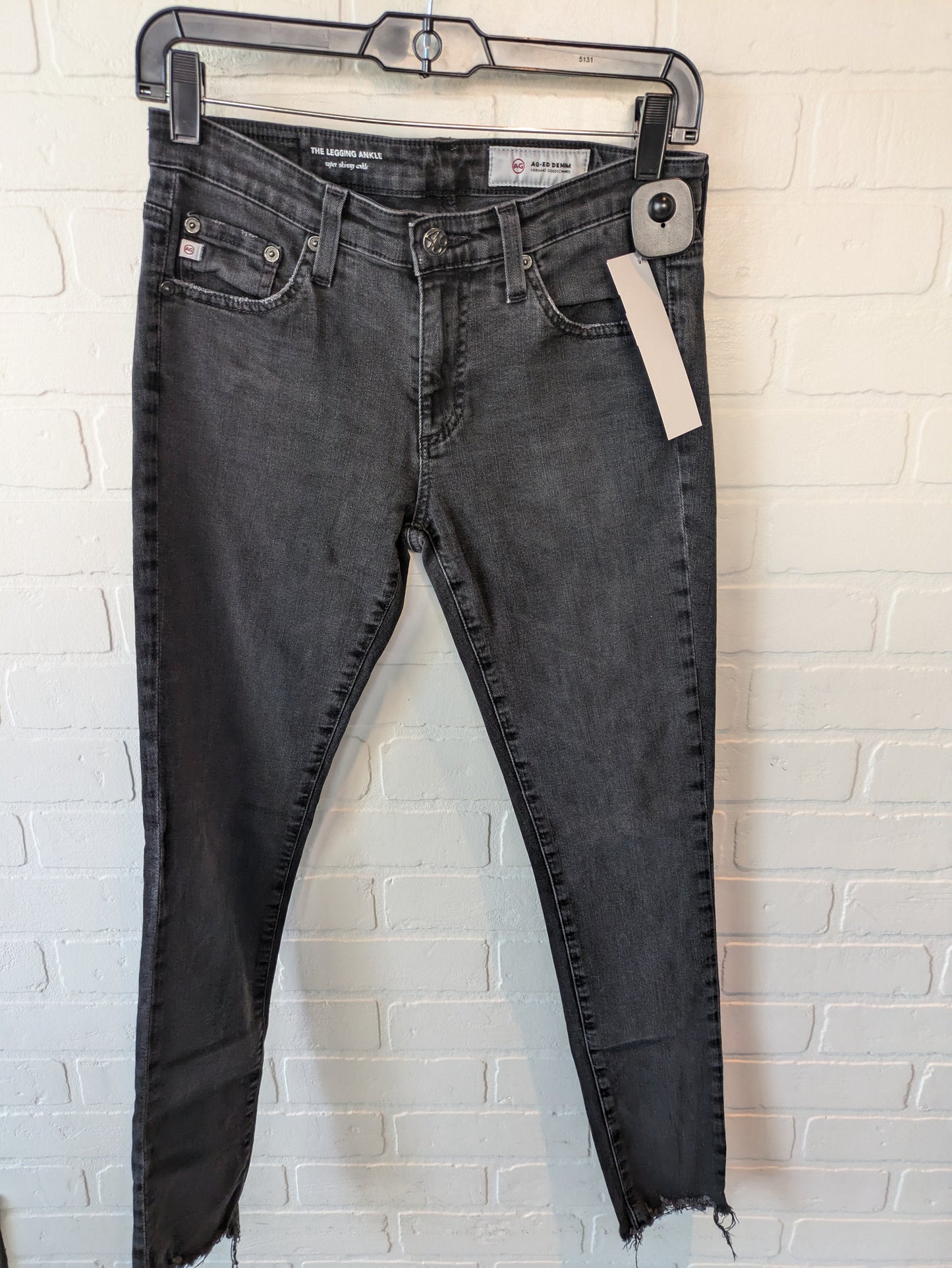 Jeans Skinny By Adriano Goldschmied In Black Denim, Size: 2