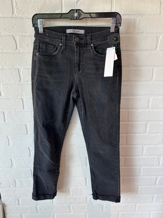 Jeans Cropped By Joes Jeans In Black Denim, Size: 2