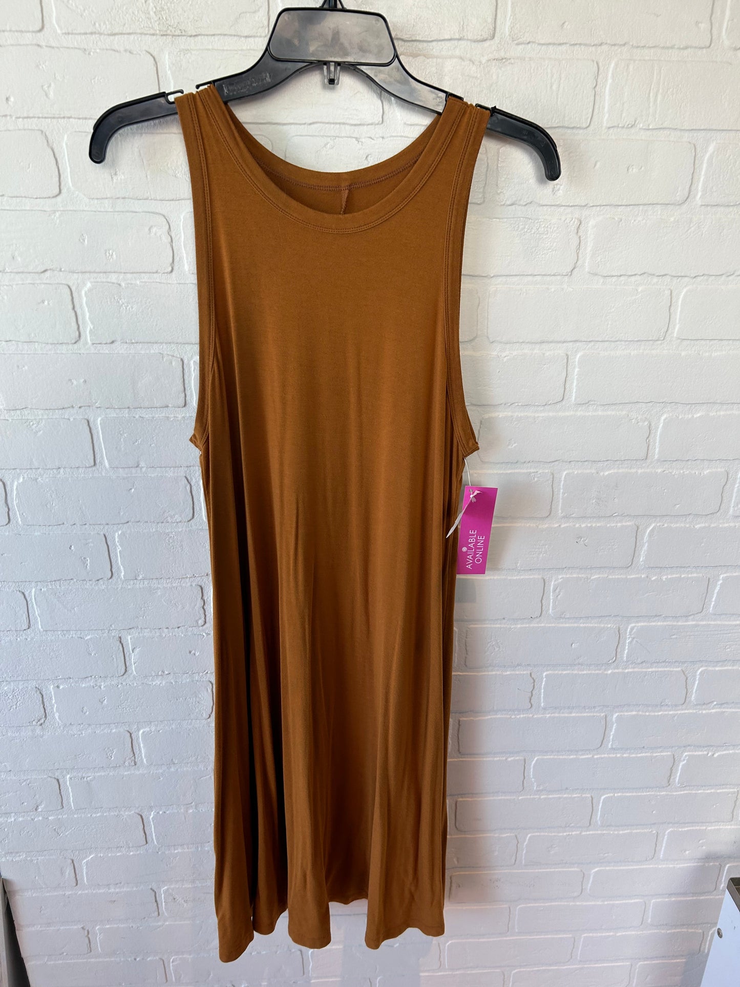 Dress Casual Midi By A New Day In Orange, Size: L