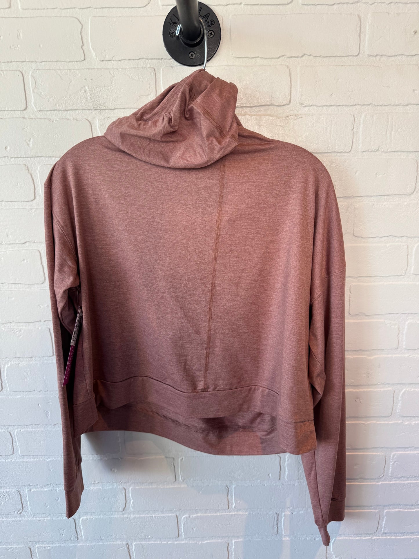 Athletic Top Long Sleeve Hoodie By All In Motion In Brown, Size: M