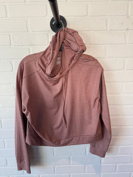 Athletic Top Long Sleeve Hoodie By All In Motion In Brown, Size: M