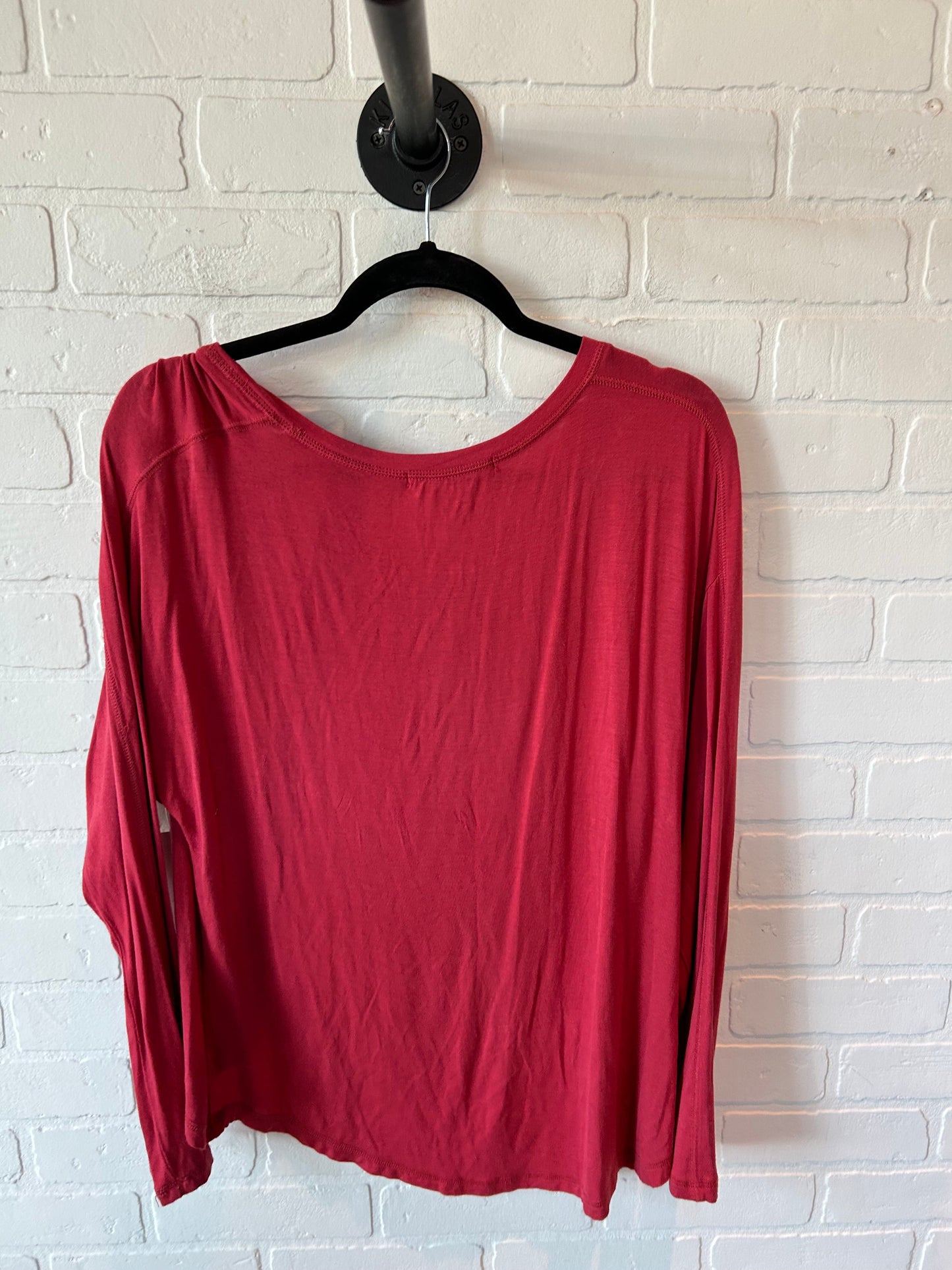 Top Long Sleeve Basic By Bcbgeneration In Red, Size: M