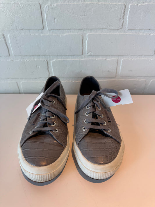 SHOES SNEAKERS SUPERGA in GREY, Size: 6