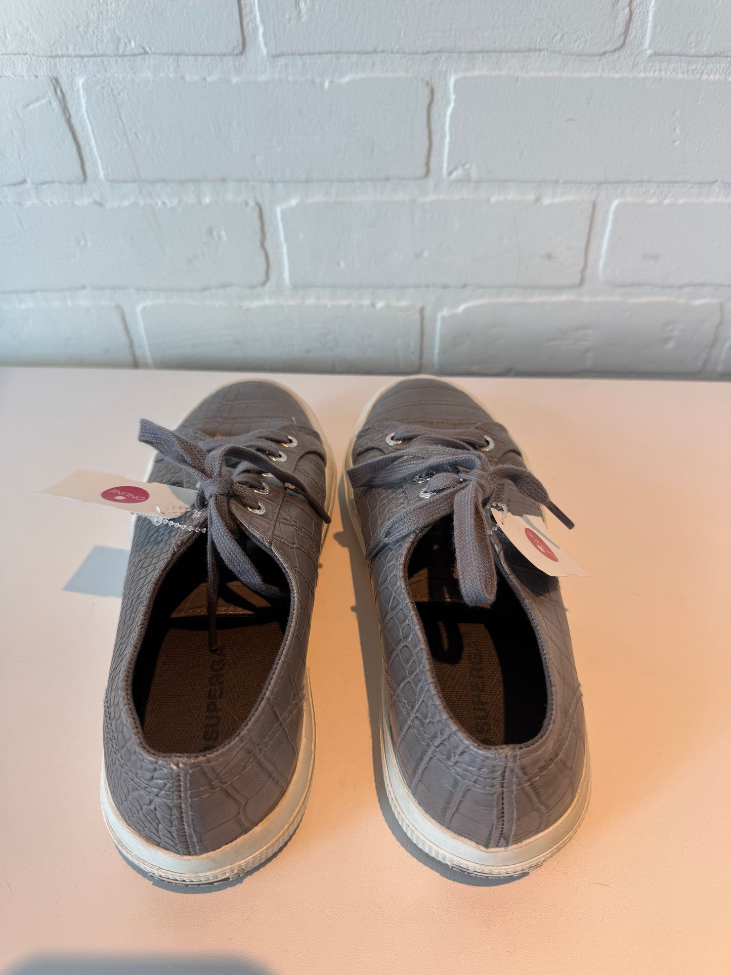 SHOES SNEAKERS SUPERGA in GREY, Size: 6