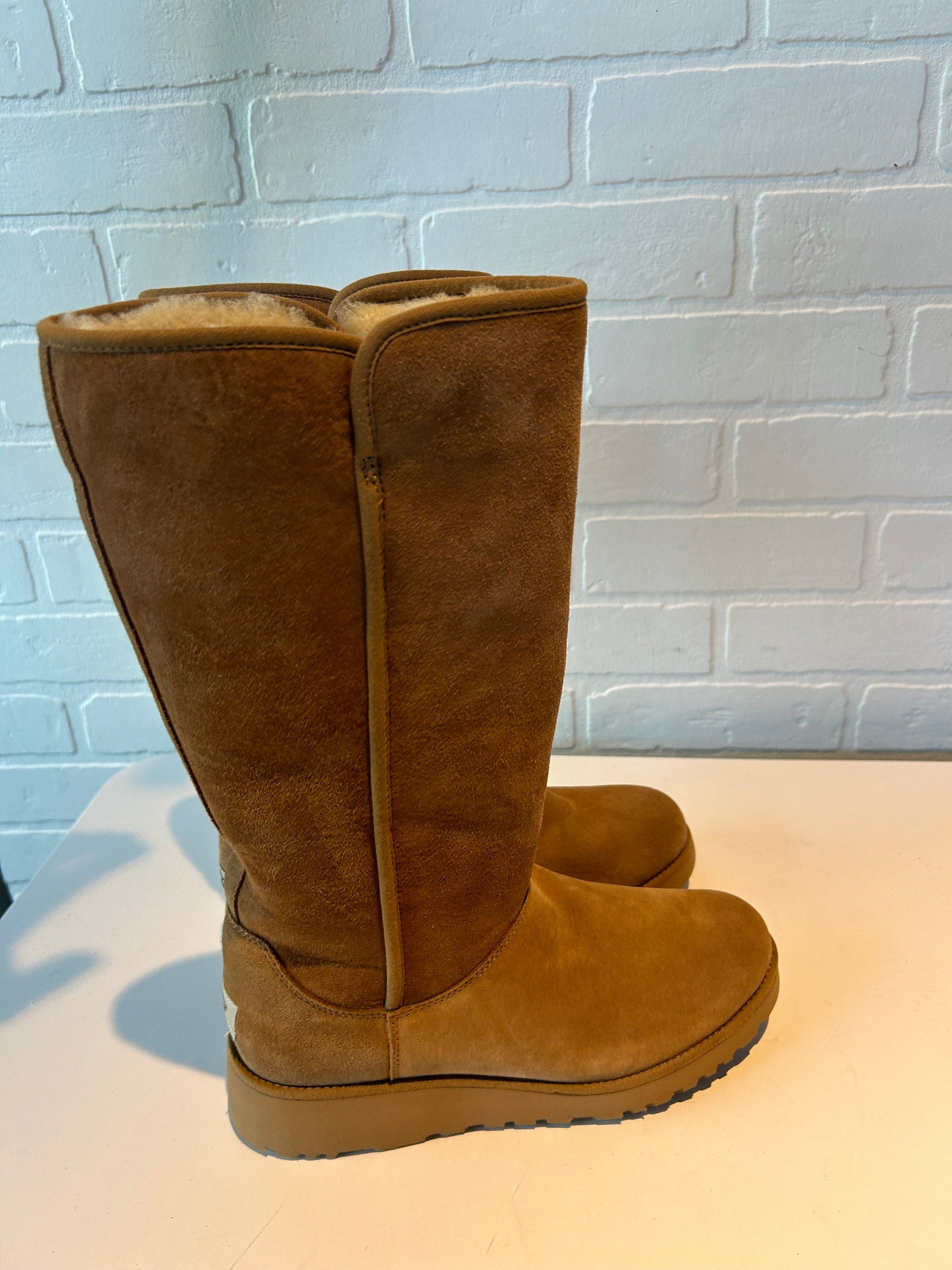 Boots Designer By Ugg In Tan, Size: 8.5