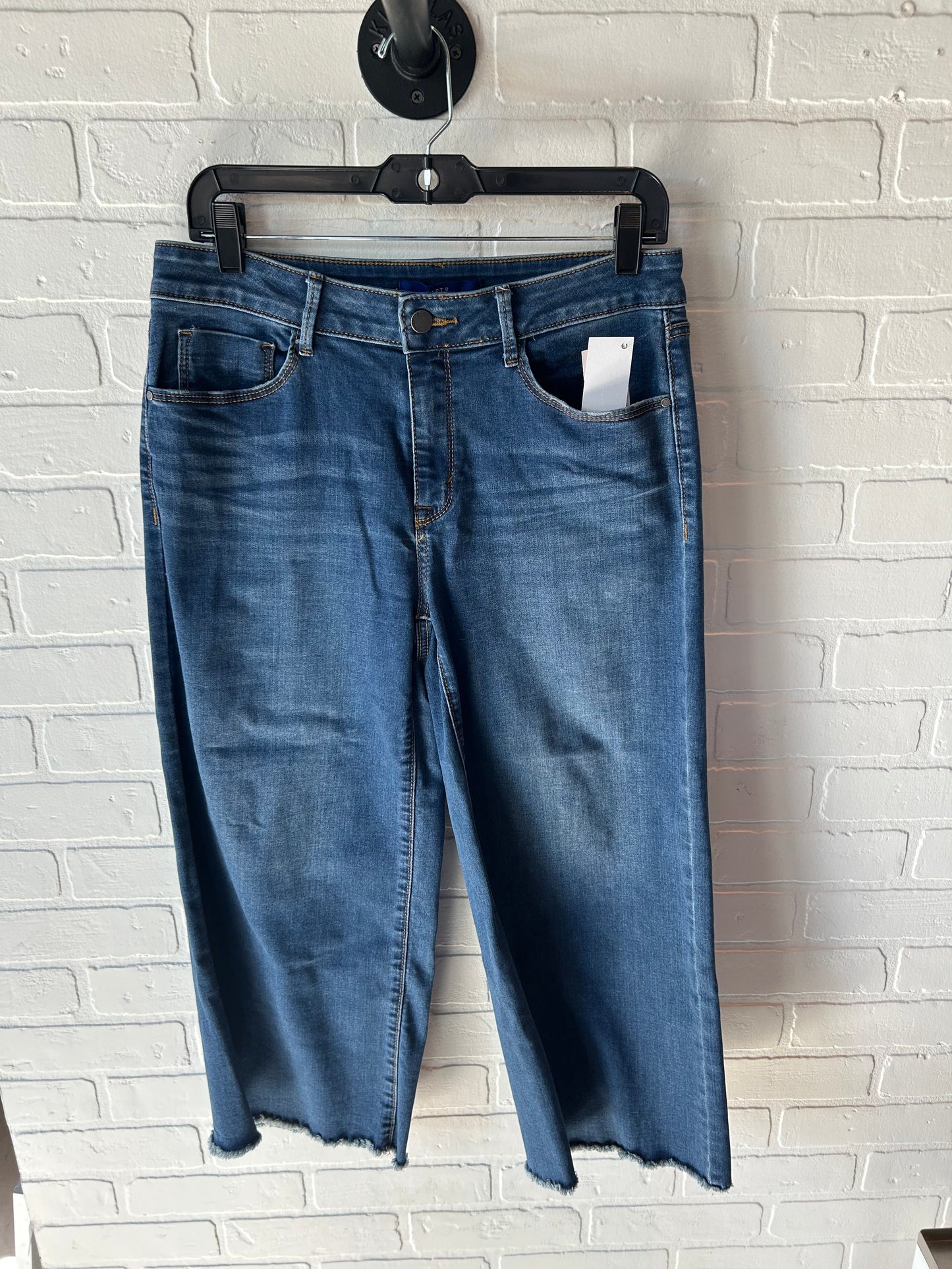 Jeans Cropped By Apt 9 In Blue Denim, Size: 10