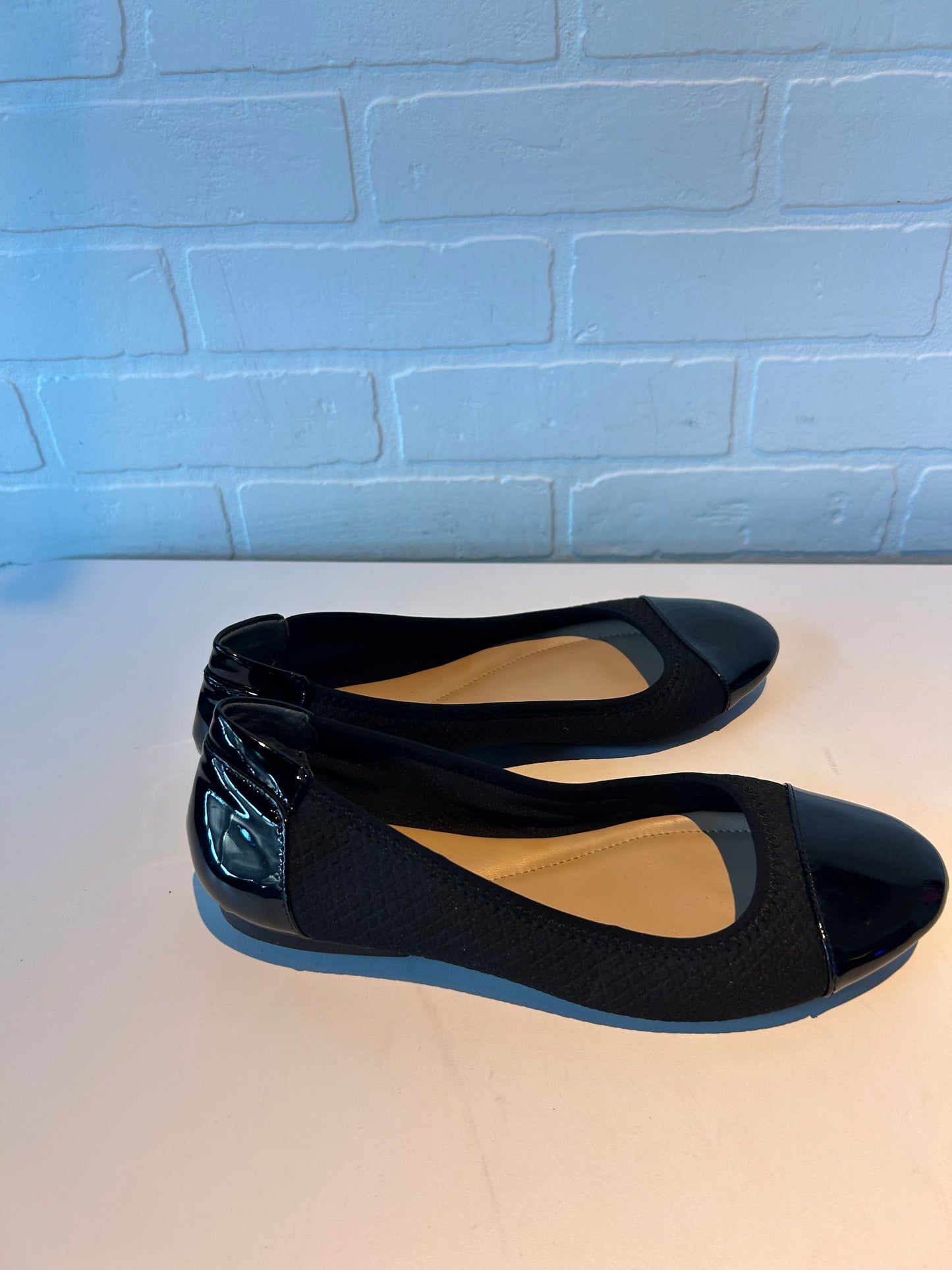 Sandals Heels Wedge By Clarks In Black, Size: 7