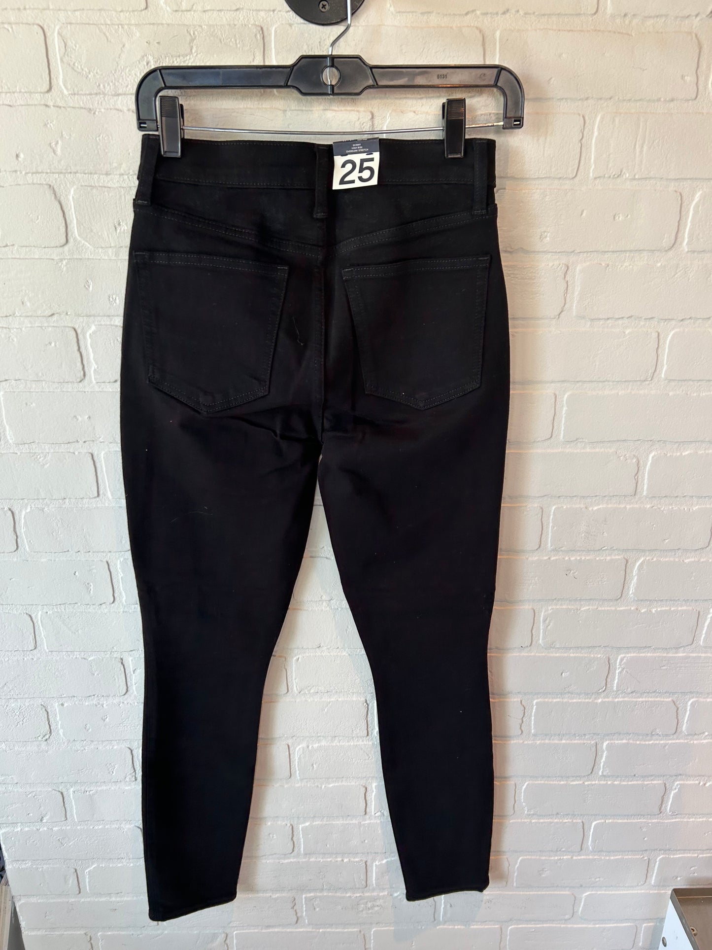 Jeans Skinny By Gap In Black Denim, Size: 0