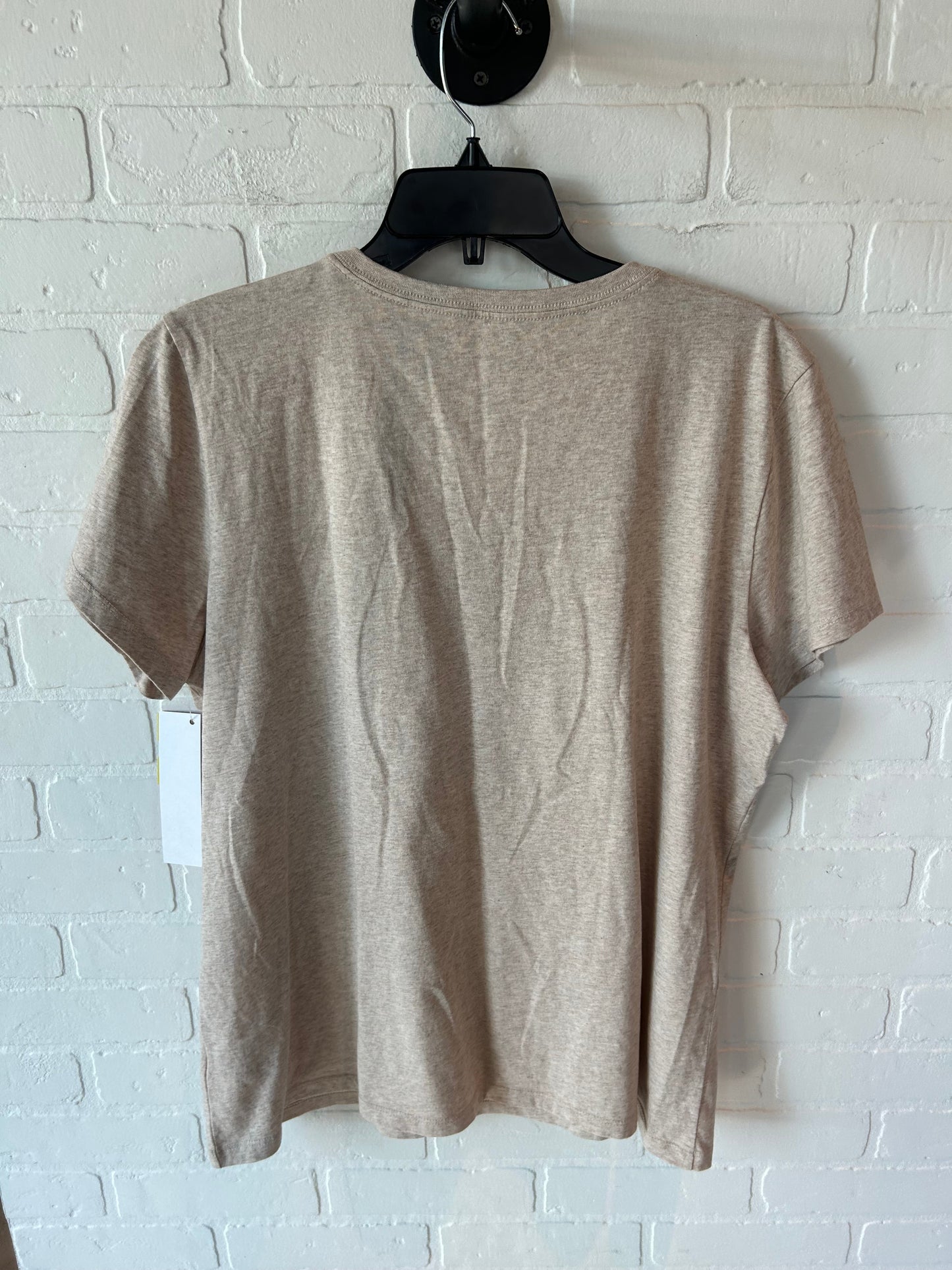 Top Short Sleeve By Life Is Good In Brown, Size: Xl