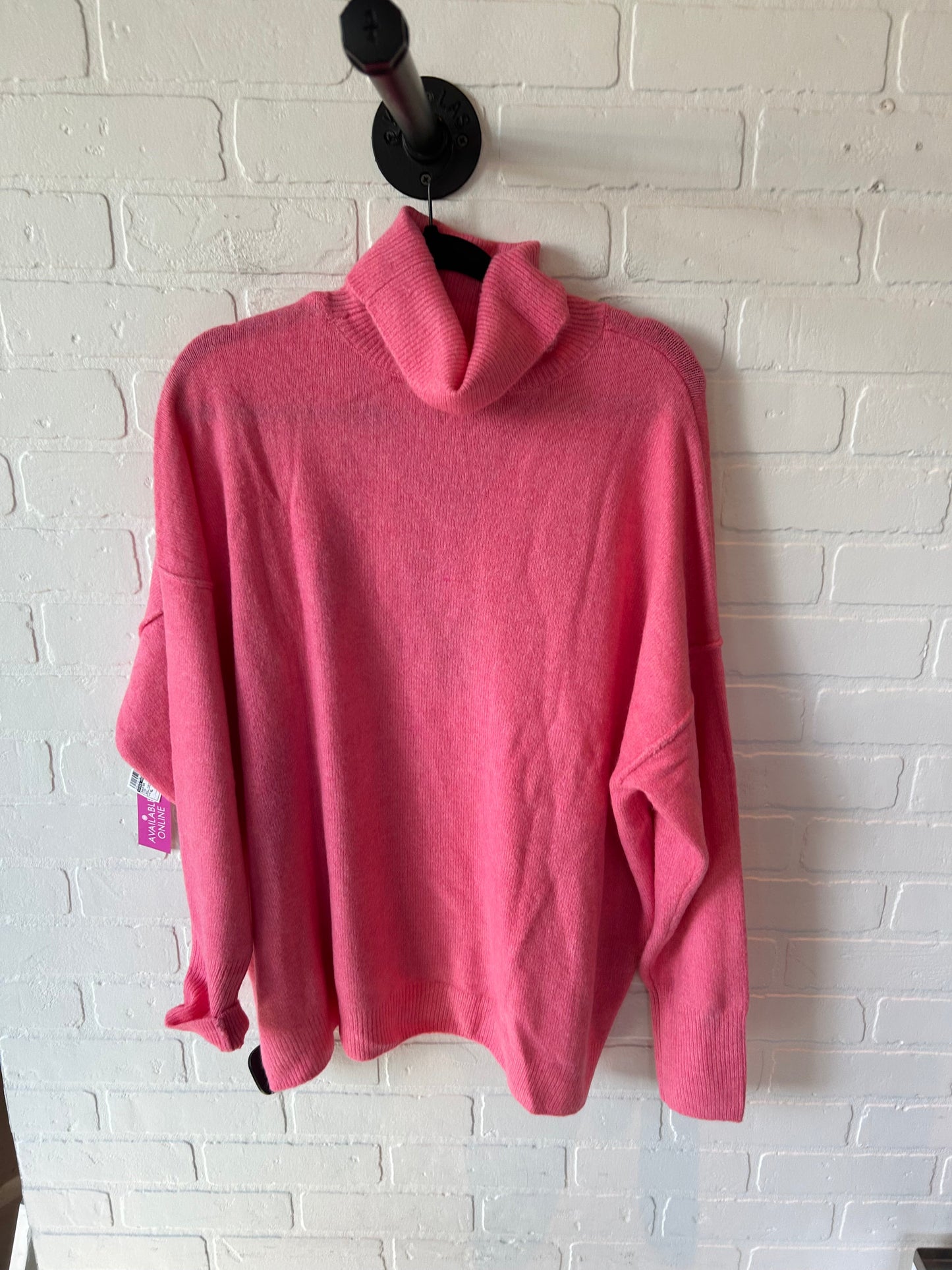 Sweater By Vince Camuto In Pink, Size: Xl