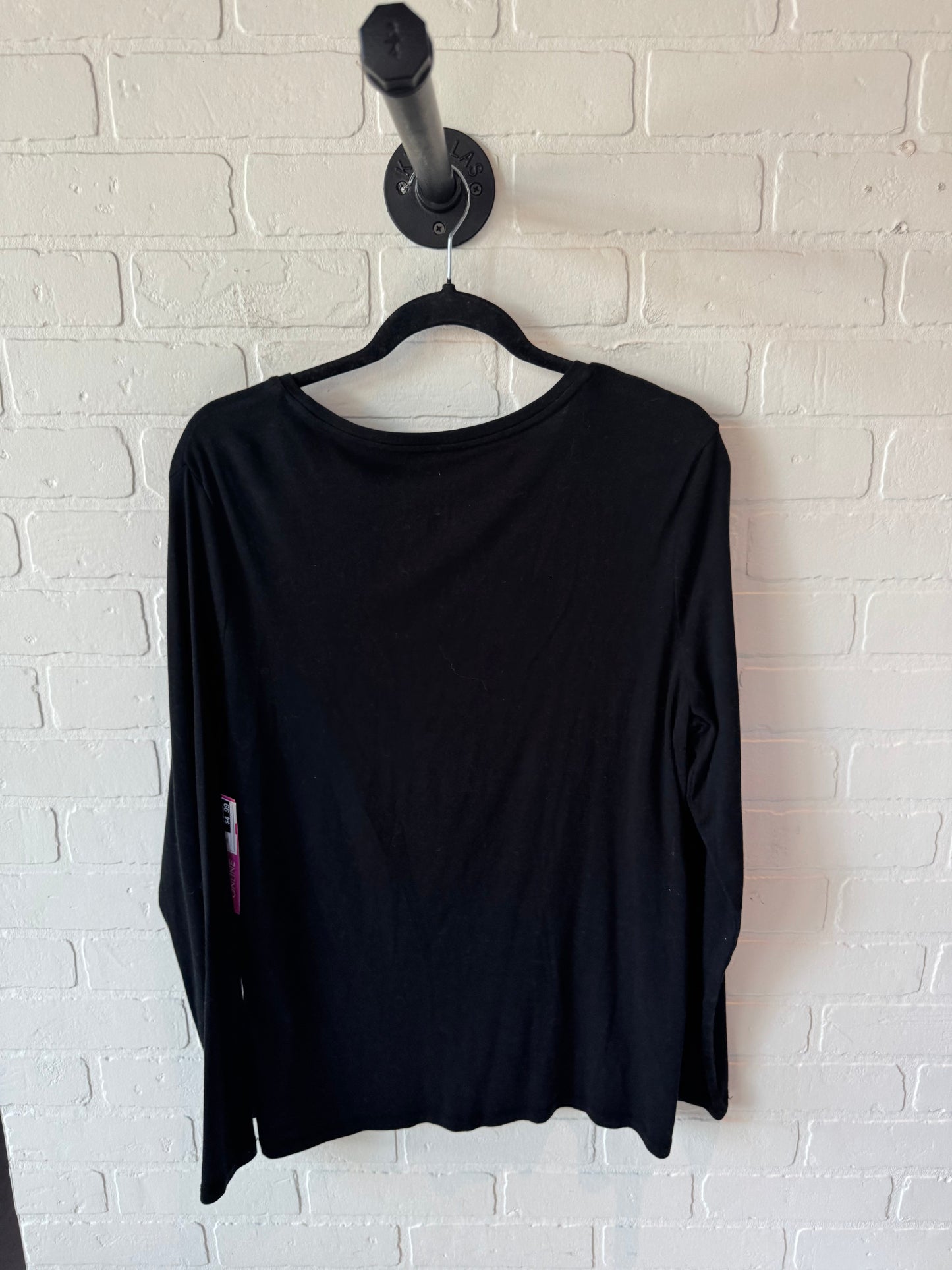 Top Long Sleeve Basic By A New Day In Black, Size: Xxl