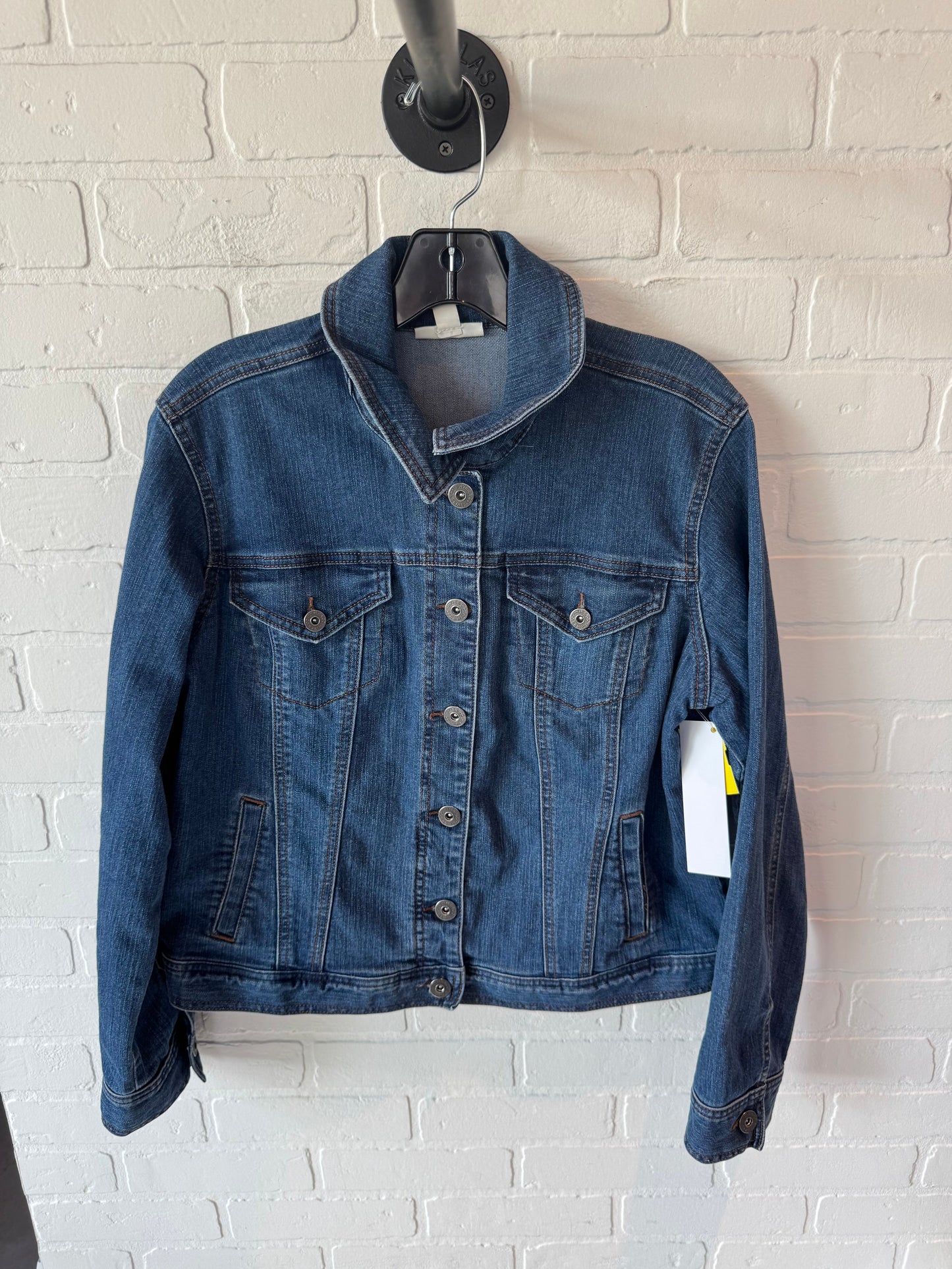 Jacket Denim By Style And Company In Blue Denim, Size: L