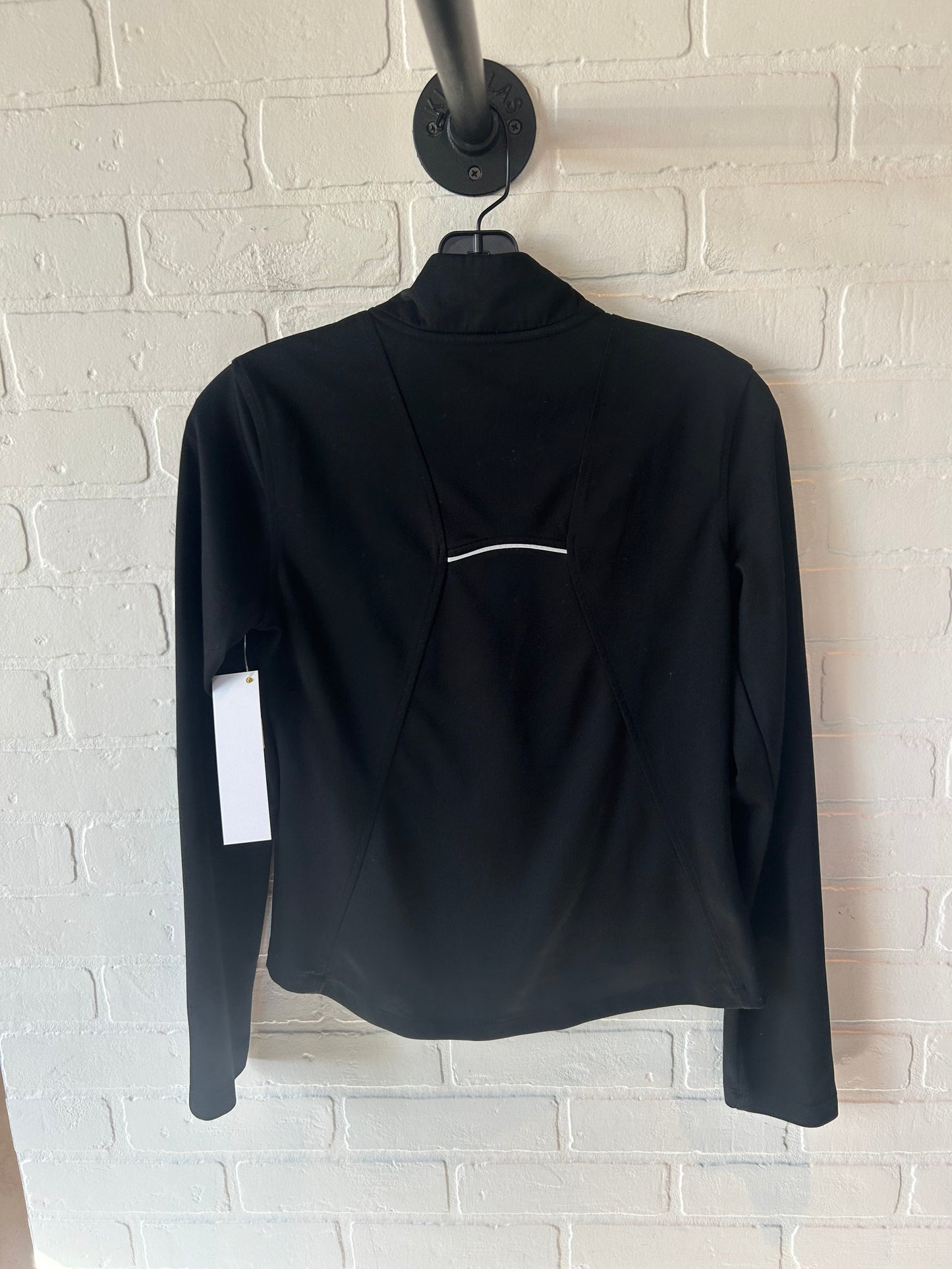 Athletic Top Long Sleeve Collar By Clothes Mentor In Black, Size: S