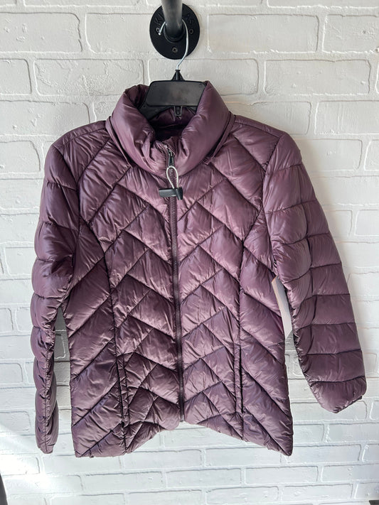 Coat Puffer & Quilted By London Fog In Purple, Size: M