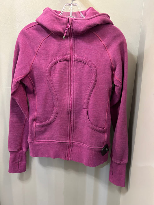 Athletic Sweatshirt Hoodie By Lululemon In Purple, Size: S