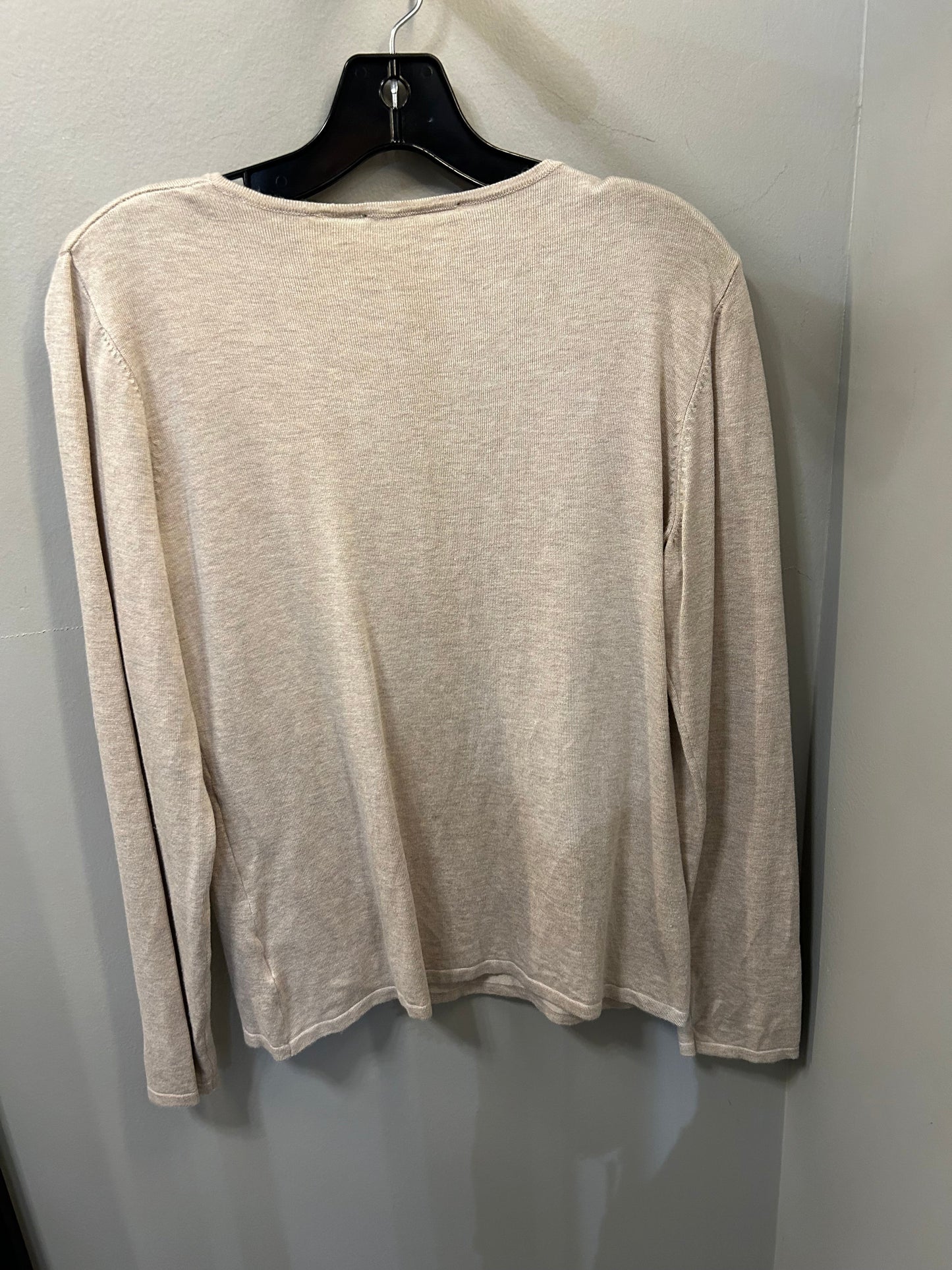 Sweater By Tahari By Arthur Levine In Tan, Size: S