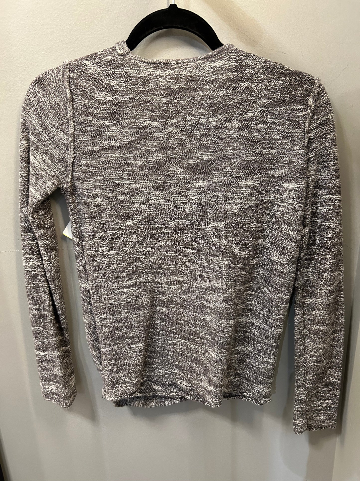 Top Long Sleeve By Free People In Grey & White, Size: Xs