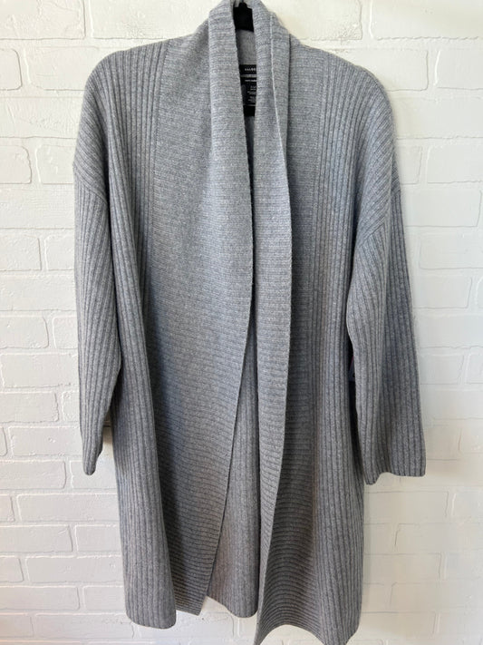 Sweater Cardigan Cashmere By Halogen In Grey, Size: Lp